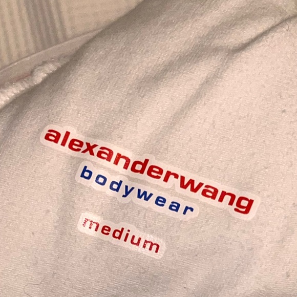 Unisex Alexander Wang Bodywear Joggers in White; Size: M - Picture 16 of 16